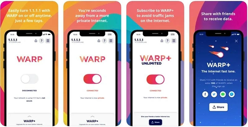 Cài đặt 1.1.1.1 để truy cập vào Onbet