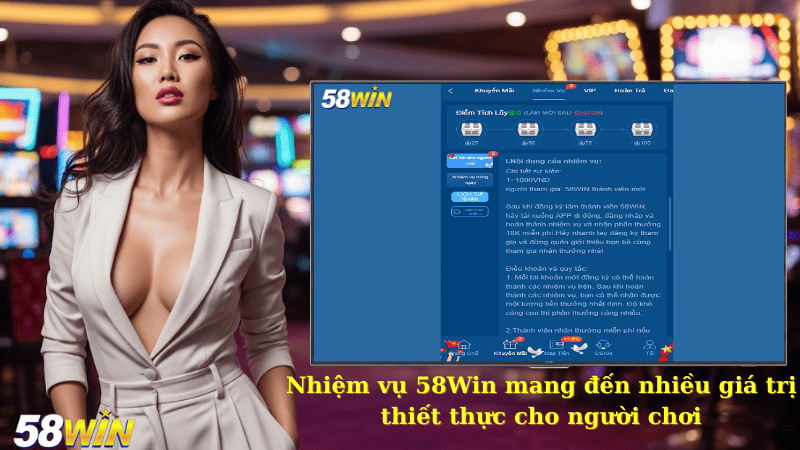Hướng dẫn chinh phục nhiệm vụ 58Win