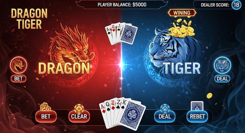 Cách chơi Rồng Hổ VuaClub dễ thắng
