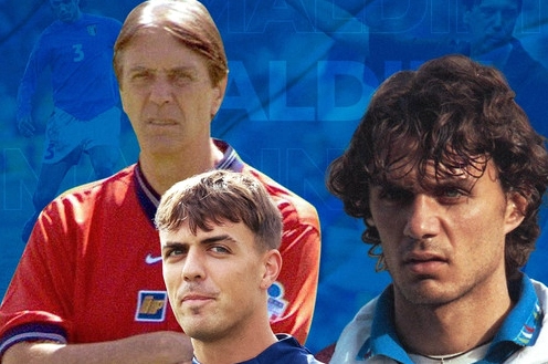 Paolo Maldini xúc động khi thấy con trai Daniel ra mắt tuyển Ý
